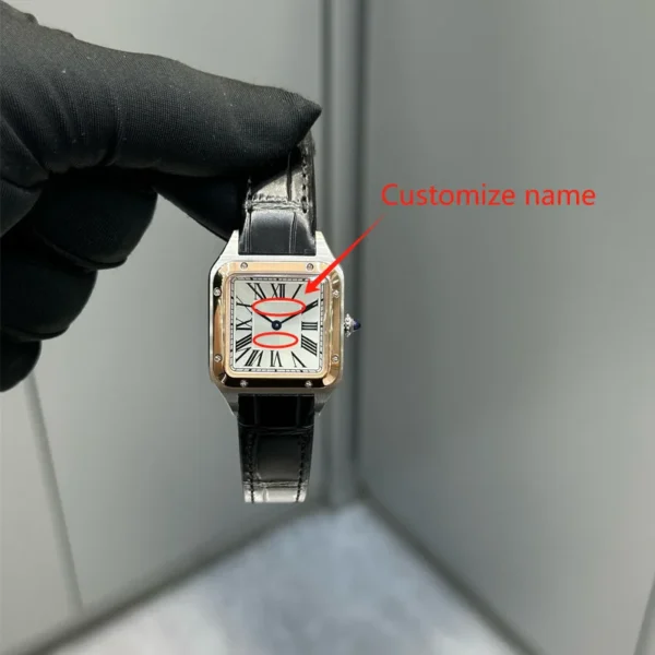 Custom High Quality Women's Fashion Square Watches Gold 2025 Luxury Lady Quartz Wristwatches Qualities Female Roman Scale Clock 1