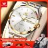 OLEVS 9811 Mens Watch Original Luxury Waterproof Luminous Automatic Mechanical Watch Reloj Watch For Man Dual Calendar Watch Box 1