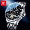 OLEVS 7013 Mens Watch Original Waterproof Multifunctional Luminous Automatic Mechanical Watch Moon Phase Watches Luxury Men 5