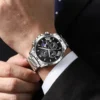 VA VA VOOM Top Brand Luxury Watch for Man Quartz Sports Men Watch Waterproof Luminous Stainless Steel Chronograph Men Wristwatch 6