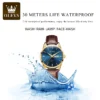 OLEVS Mens Quartz Watches Brand Luxury Casual Fashion Men's Watch For Gifts Breathable leather Waterproof luminous Wristwatch 3