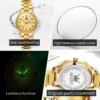 OLEVS Brand Fashion Ladies' Watches Arabic Numeral Scale Quartz Watch Waterproof Gift for Mom Stainless Steel Origin Wristwatch 6