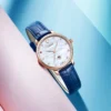 2024 New TOPHILL Women's Mechanical Watch 5Bar Waterproof Calendar Automatic Movement Watch for Women Leather Strap 6