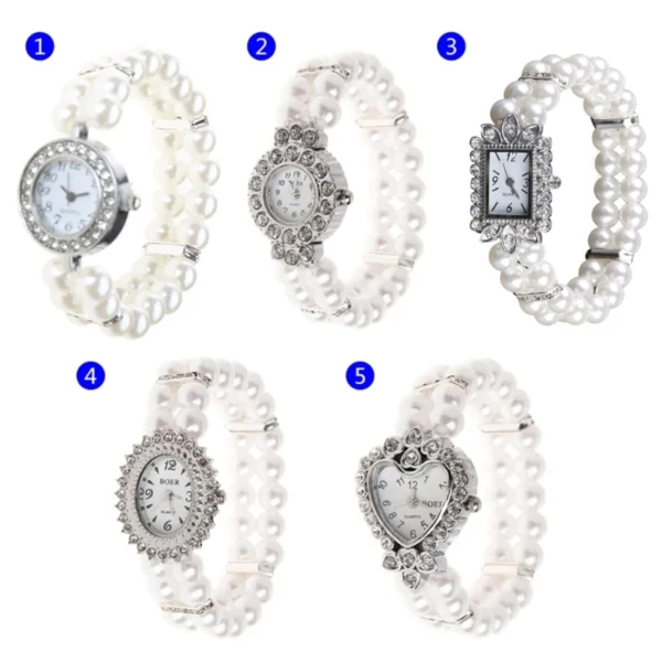 Luxury Pearl Watch Branded Women's Watches Fashion Dress Watch for Women Gifts Wristwatch Girl Watch Wrist Watch 1