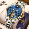 OUPINKE Automatic Mechanical Watch for Men 50M Waterproof Sapphire Mirror Luxury High Level Wristwtch 1
