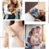 OLEVS Luxury Brand Original Couple Watch Stainless Steel Strap Waterproof Fully Automatic Mechanical Watch Romantic Lover Watch 5