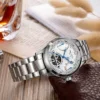 2025 Seagull Men's Automatic Mechanical Watch Multifunction Dial Calendar Sapphire Steel Band Men's Wristwatch M163S 2