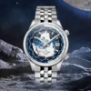 WM Watch Automatic Mechanical Men Watches High Quality Sapphire World Time Original Recognized Brand Welly Merck Watch Man WM057 3