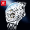 OLEVS Original Fashion Men's Watches Multifunctional Waterproof Moon Phase Automatic Mechanical Male Watch Perpetual Calendar 1