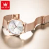 OLEVS 5653 Brand Fashion Women's Watch Arabic Numeral Scale Waterproof Date Quartz Watch for Lady Simple Classic Original Watch 1