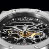 FEICE Automatic Mechanical Luxury Watch Men  Stainless Steel Watches Luminous Waterproof Watch for Men Skeleton FM019 5