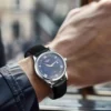 LONGLUX automatic man watch wholesale mechanical watches simple versatile date waterproof fashion leather man watch men gift 3