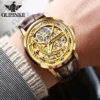 OUPINKE Great Price Reduction Luxury Brand Men Watch Gold Fully Automatic Mechanical Watch Waterproof Luminous Original Watch 3