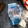 Men Mechanical Watch Transparent Case Silicone strap Luminous Calendar Wrist Watches Leisure Sports Style watches for Men 6