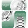 Shanghai Women's Watch Shanhe 30mm Automatic Mechanical Watch 5 Bar Waterproof Luxury Stainless Steel Women's Watch SH3113 5