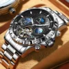 GLENAW Design Mens Watches Top Brand Luxury Fashion Business Automatic Watch Men's Waterproof Mechanical Watch Montre Homme 2