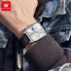 OLEVS 9914 Men's Watches Classic Original Quartz Watch for Man Leather Waterproof Wrist Watch  Chronograph Date Reloj Hombre 3