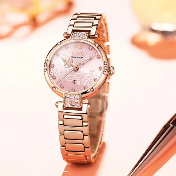 New Fashion Trend Women Watches Rose Gold Automatic Mechanical Watch for Women Original Luxury Waterproof Ladies Watch Reloj 2