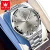 OLEVS Men's Watches Fine Steel Fashion Original Automatic Mechanical Wristwatch Waterproof Luminous Date Business Watch for Man 1