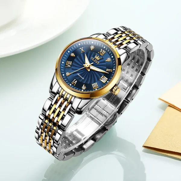 2025 New OLEVS Luxury Ladies Watch Women Waterproof Steel Strap Wrist Watches Top Brand Automatic Mechanical Clocks Relogio 2