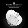 OLEVS Brand Wristwatch Tonneau Waterproof Moon Phase Chronograph Quartz Watch Luminous Original Silicone strap  Men's Watches 2
