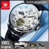 OLEVS 7013 Mens Watch Original Waterproof Multifunctional Luminous Automatic Mechanical Watch Moon Phase Watches Luxury Men 1