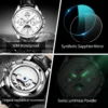 OUPINKE 3189 Mens Watch Original Luxury Automatic Mechanical Watch Moon Phase Waterproof Luminous Mens Gifts Reloj Hombre 5