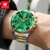 OLEVS 2870 Mens Watch Original Fashion Waterproof Luminous Quartz Wristwatch Strap Sport Date Clock Male Freebie Reloj Mens Gift 3