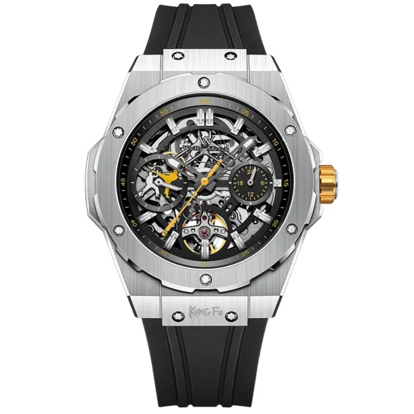 WM Watch Men Automatic Mechanical Skeleton Watch Collaboration Series Limited Edition 80 Hours Power Reserve Welly Merck WM128 1