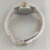 BLIGER 31mm Luxury Women Automatic Watch Two Tone Gold Bracelet Diamond Bezel Sapphire Glass  White Mother Pearl Dial Waterproof 6