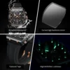 OLEVS 2942 Men's Watch Hollow Out Watches Quartz Watch Waterproof Luminous Watches For Men Stylish Design with Silicone Strap 5