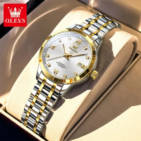 OLEVS 9946 Fashion Brand Women's Watches Elegant Classics Automatic Mechanical Watch Date Luminous Simple Original Wristwatch 1