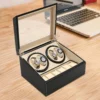 4+6 Watch Winder Automatic Watches Shaker PU Leather Mechanical Watch Box Watch Jewelry Display Box Storage Case 1