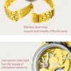 2024 Diamond Steel Skeleton Dial Golden Phoenix Women Fashion Automatic Watch Luxury Waterproof Mechanical Girl Wrist Lady Clock 5
