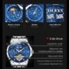 OLEVS 6690 Mens Watch Original Brand Tourbillon Multifunctional Mechanical Watch Astral Dial Watches For Men Moon Phase Reloj 4