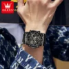 OLEVS Original Brand Men's Watches Waterproof Trendy Electronic Watch Multifunctional LED Luminous Fashion Stainless Steel 3