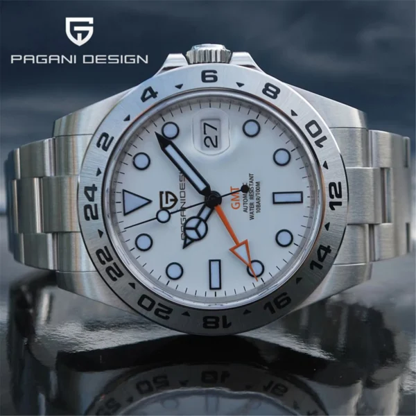 PAGANI Design 2025 New 42MM GMT Watch  Men's Automatic Mechanical Watches Sapphire Stainless Steel Waterproof Watch Reloj Hombre 1
