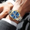 OUPINKE 3312 High end Luxury Men's Watches Moon Phase Date 50m Waterproof Automatic Mechanical Watch Luminous Brand Wrist Watch 3