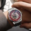 Men Mechanical Watch Automatic Luxury Gambling Rotating Plate Dial Wristwatch Man Casual Waterproof Luminous Clock Reloj Hombre 1