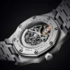 FEICE Automatic Mechanical Luxury Watch Men  Stainless Steel Watches Luminous Waterproof Watch for Men Skeleton FM019 3