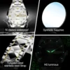 OUPINKE 3169 Men Watch Luxury Brand Imported Automatic Movement Watch Fashion Sapphire Waterproof Calendar Men Mechanical Watch 5