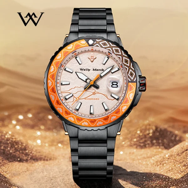 WM Watch Automatic Mechanical Original Brand Watches Limited Edition Landform Terrain Series Dive Welly Merck Wrist Watch WM001 1