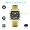 LIEBIG Luxury Outdoor Sports Week Waterproof Digital Wristwatches Dual Display Time Quartz Watches For Men Women Fashion Relojes 5