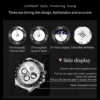 OLEVS Top Brand Men's Watches Waterproof Luminous Calendar Moon Phase Quartz Watch Silicone Adhesive Tape Original Wristwatch 4