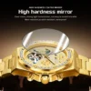 OLEVS 9805 Mens Watch Original Brand Tourbillon Automatic Mechanical Watch Diamond Dial Waterproof Moon Phase Watches For Men 3