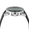 WINNER Fashion men's and women's watches black and silver hollow design creative dial leather strap automatic mechanical watches 4