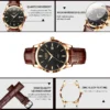LIGE Military Watch For Men Fashion Business Watch Men Casual Leather Sport Waterproof Men's Quartz Wristwatches Reloj Hombre 3