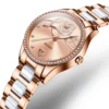 2025 NEW Watches Woman Ceramics Automatic Mechanical Watches Fashion Ladies Clock Female Love Dial Watch Relogio Feminino 2