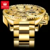 OLEVS Men's Watches Top Brand Luxury Watch for Men Original Waterproof Stainless Steel Chronograph Moon Phase Date Rota Dial 5