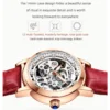 NEW CHENXI Women Automatic Mechanical Watch Brand Luxury Stainless Steel Waterproof Wrist Watch Ladies Skeleton Tourbillon Clock 4